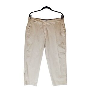 Crown & Ivy Women's Khaki Cropped Pants Size 12 Petite